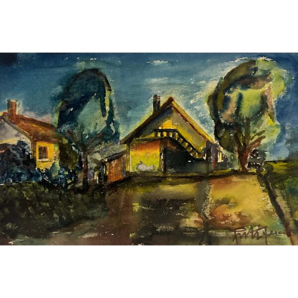 Pintér Ferenc (1931-2007) Házak a dombon