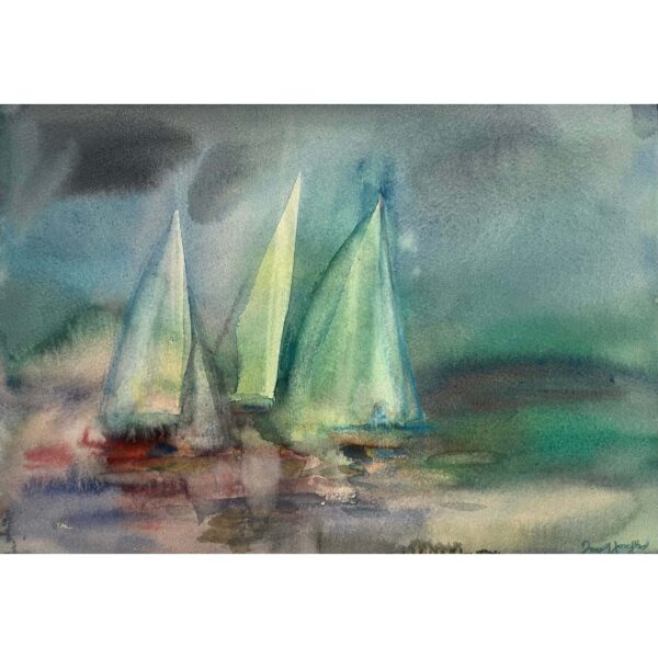 Jozefka Antal (1935- ) Vitorlások a Balatonon, 2001